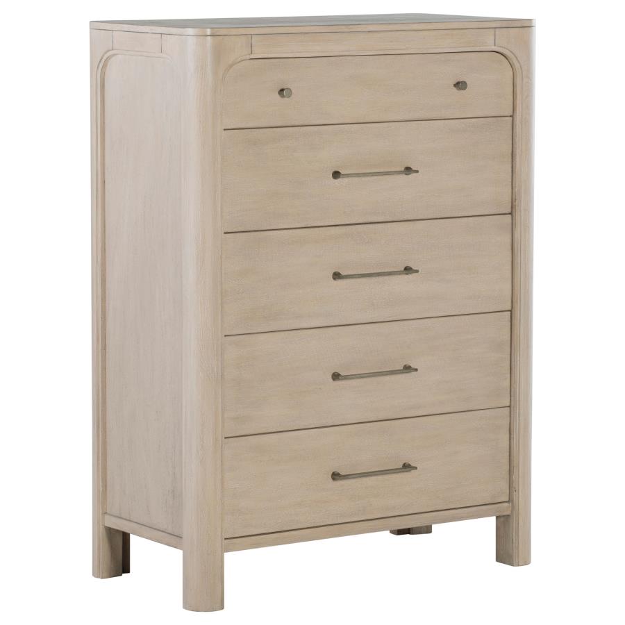 Solano Weathered Mango 5-drawer Bedroom Chest of Drawers by Coaster at Eve Furniture