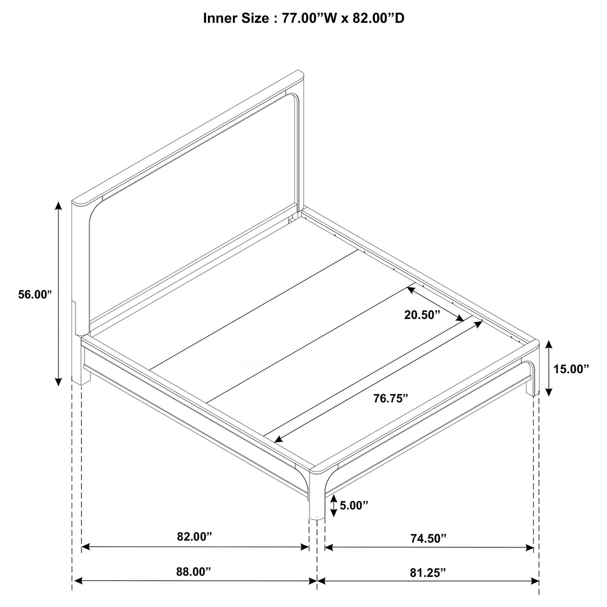 Solano Weathered Mango 5-piece Eastern King Bedroom Set by Coaster at Eve Furniture