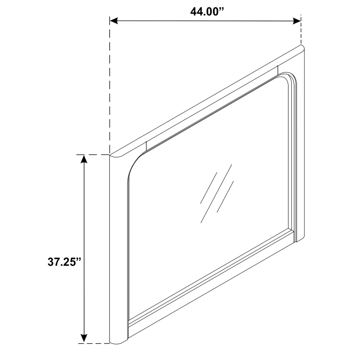 Solano Weathered Mango Dresser Mirror by Coaster at Eve Furniture