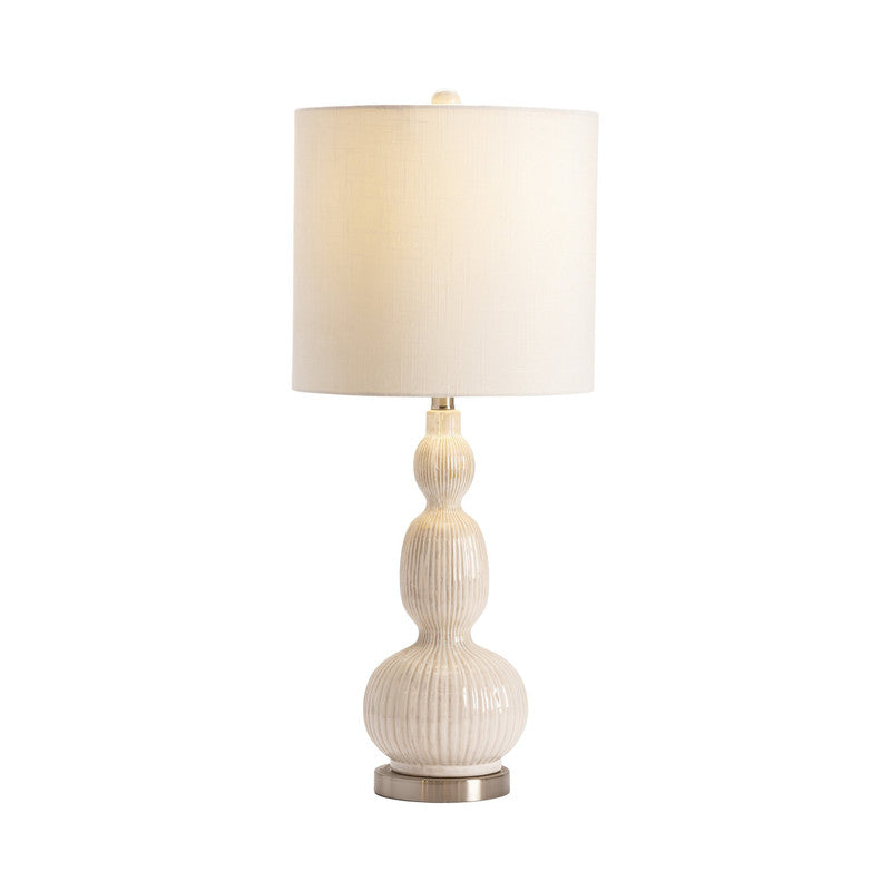 Solano White Table Lamp (Set of 2) by Crestview at Eve Furniture