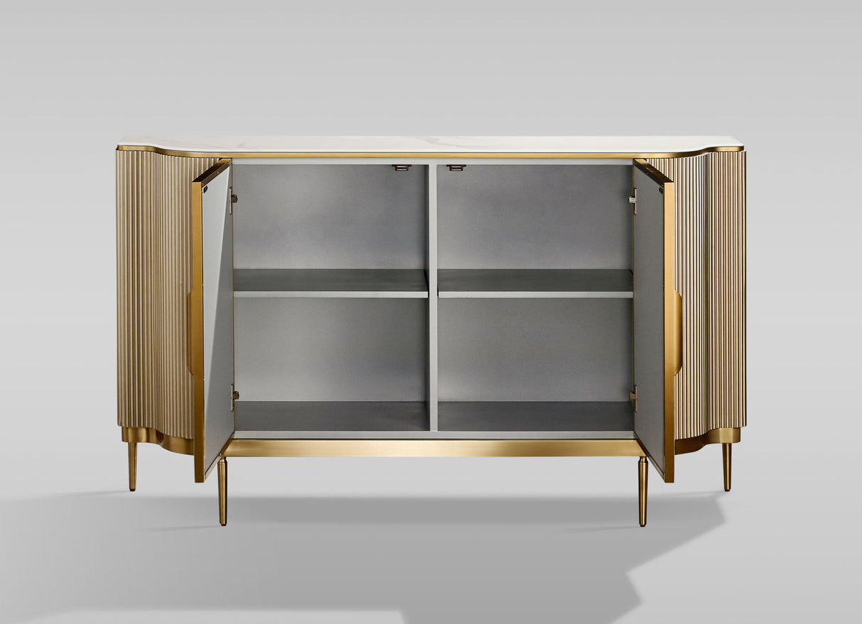 Solara Champagne Gold Sideboard by New Era Innovations at Eve Furniture