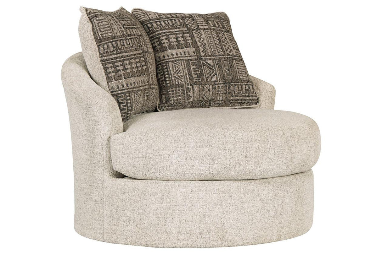 Soletren Stone Accent Chair by Ashley at Eve Furniture