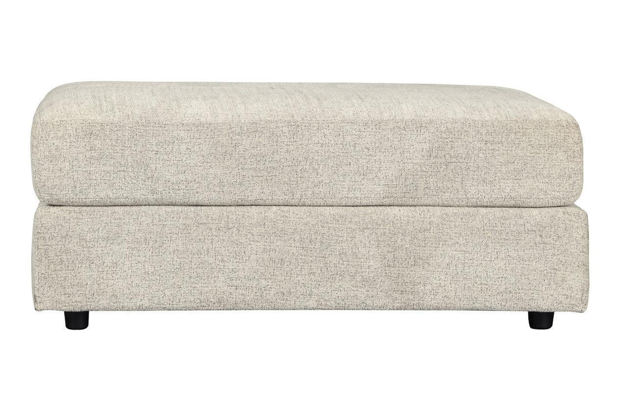 Soletren Stone Oversized Ottoman by Ashley at Eve Furniture