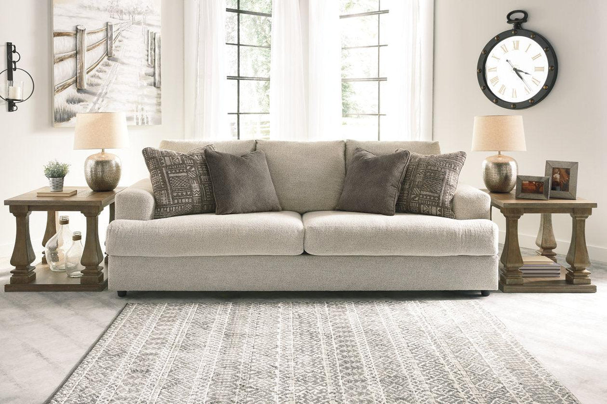 Soletren Stone Queen Sofa Sleeper by Ashley at Eve Furniture