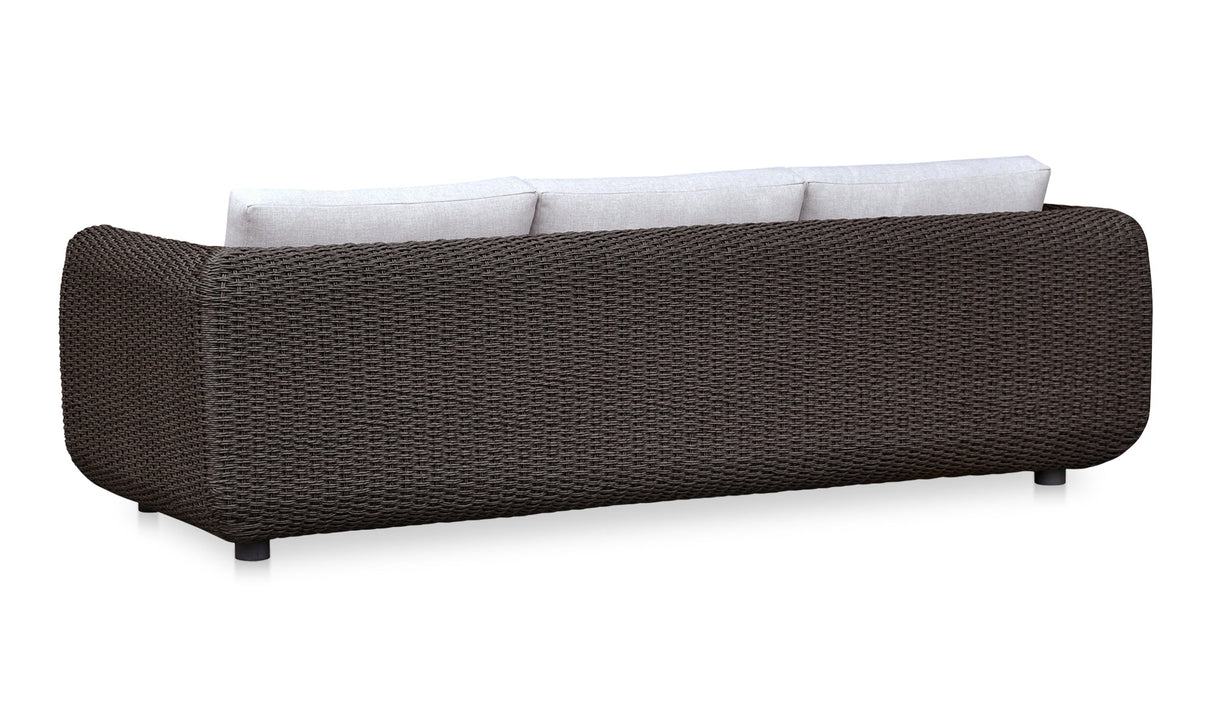 Soma Outdoor Sofa Dark Brown by Moe's Home at Eve Furniture