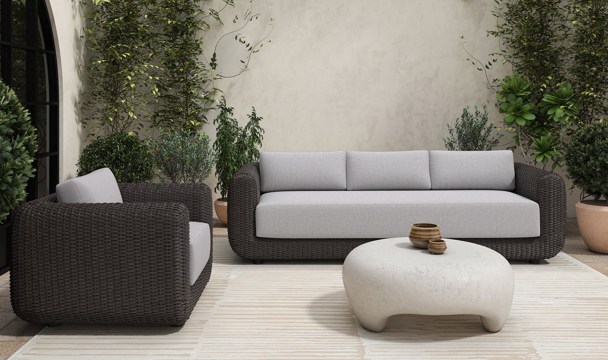 Soma Outdoor Sofa Dark Brown by Moe's Home at Eve Furniture