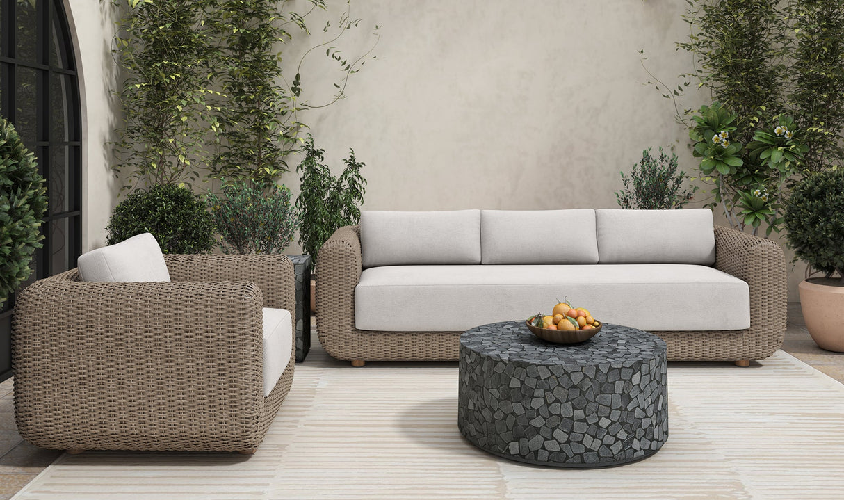 Soma Outdoor Sofa Natural by Moe's Home at Eve Furniture