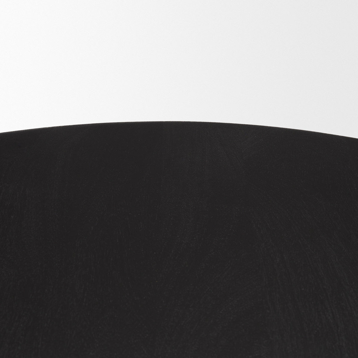 Soma Textured Black Mango Wood Round Dining Table by Mercana at Eve Furniture