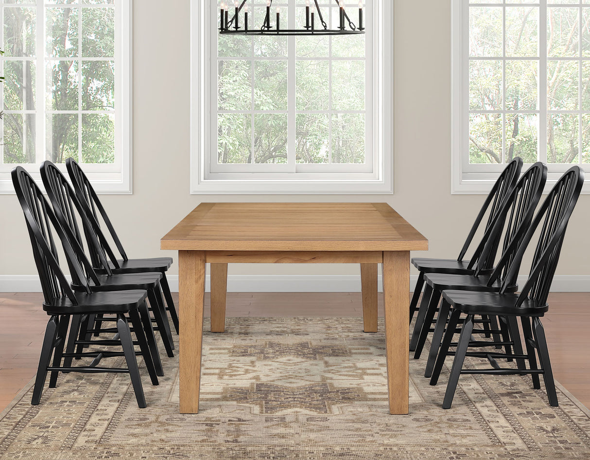 Sommerset Antique 5-Piece 64-96″ Windsor Dining Set by Steve Silver at Eve Furniture