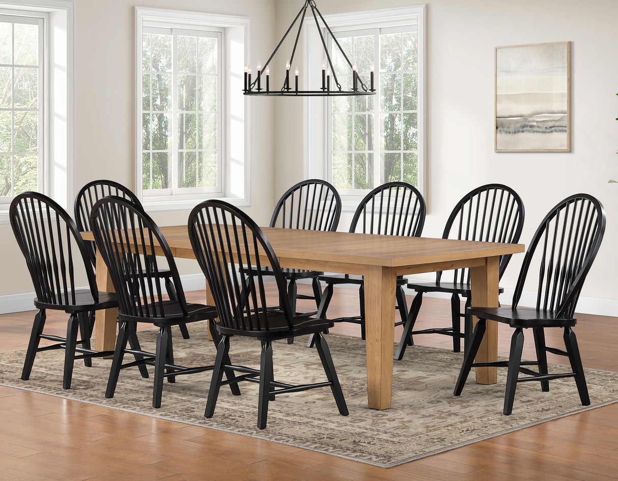 Sommerset Antique 5-Piece 64-96″ Windsor Dining Set by Steve Silver at Eve Furniture