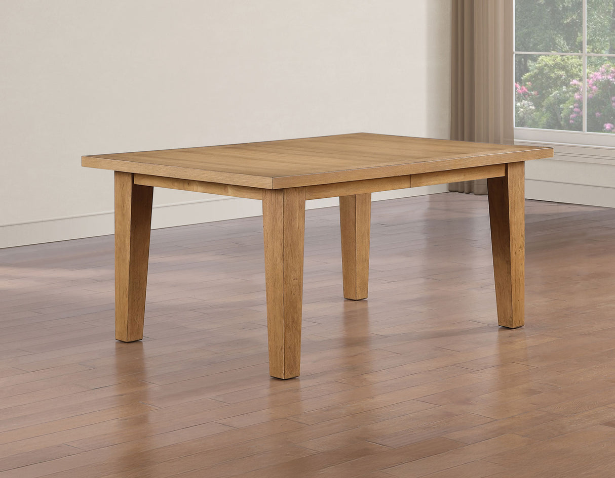 Sommerset Natural Oak 5-Piece 64-96 Ladder Back Dining Set by Steve Silver at Eve Furniture