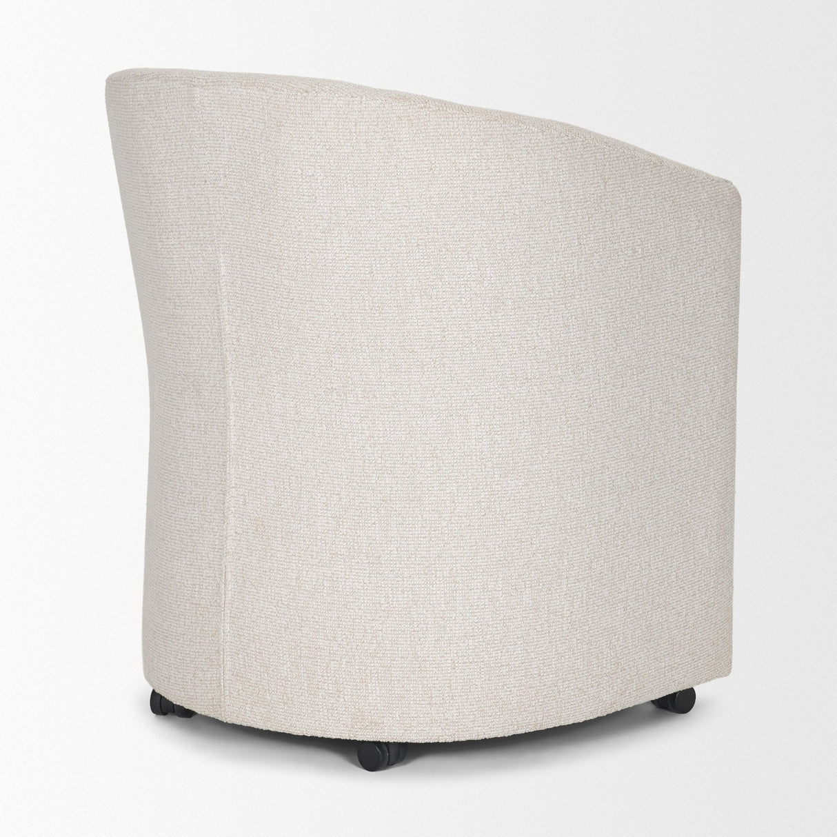 Sondra Cream Performance Fabric Upholstered Club Dining Chair by Mercana at Eve Furniture