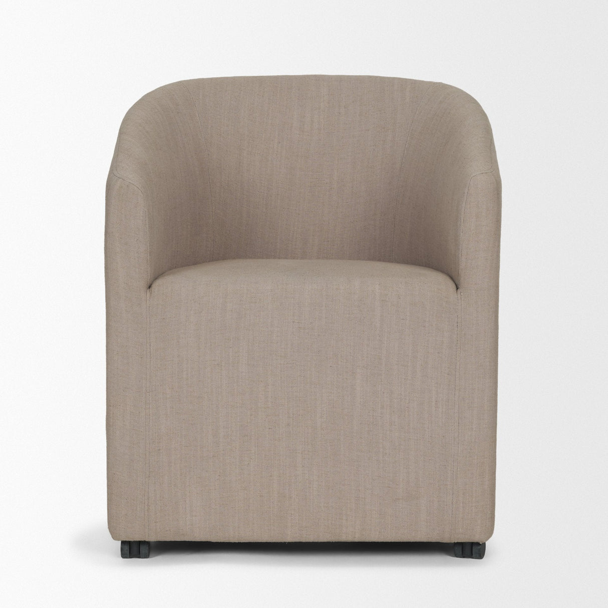 Sondra Gray Performance Fabric Upholstered Club Dining Chair by Mercana at Eve Furniture