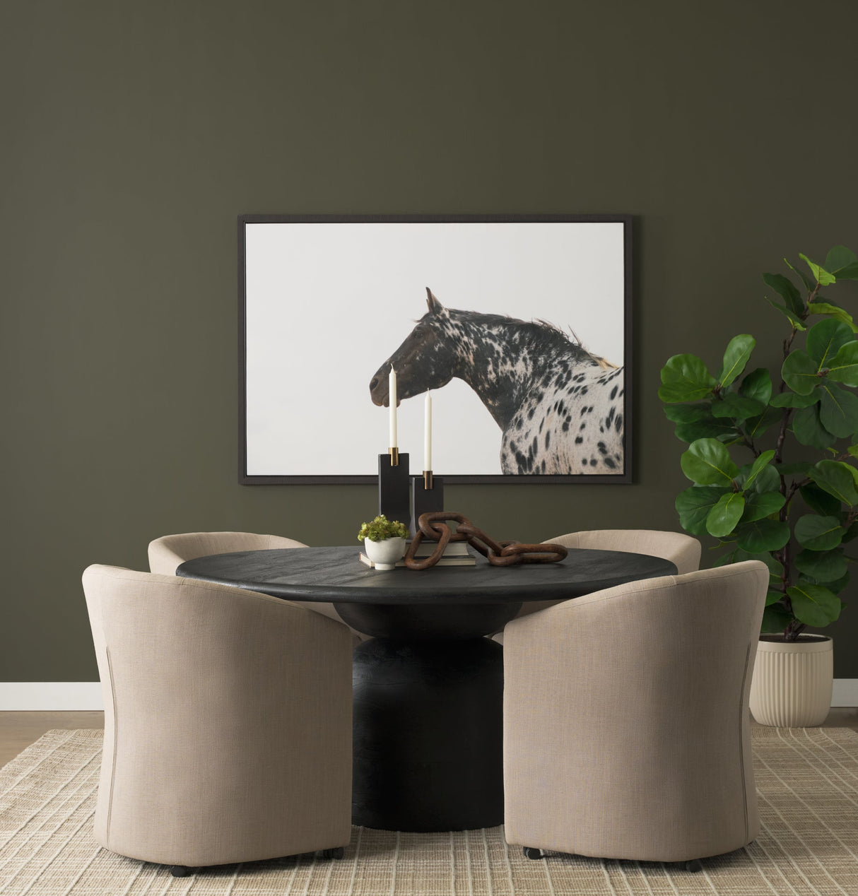 Sondra Gray Performance Fabric Upholstered Club Dining Chair by Mercana at Eve Furniture