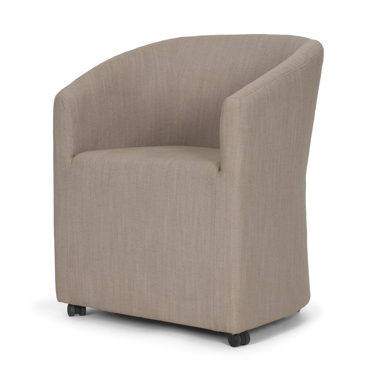 Sondra Gray Performance Fabric Upholstered Club Dining Chair by Mercana at Eve Furniture