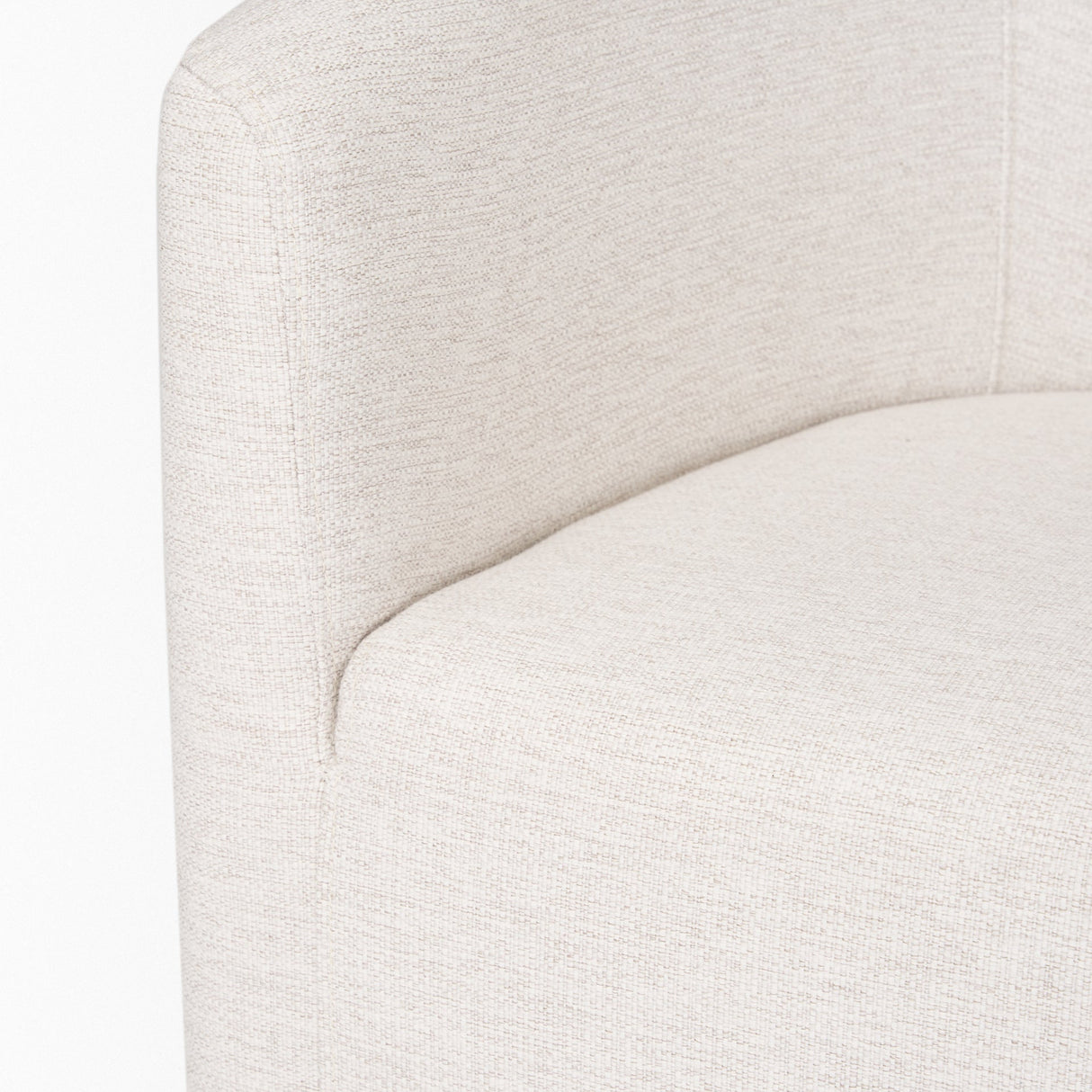 Sondra Oatmeal Performance Fabric Upholstered Club Dining Chair by Mercana at Eve Furniture