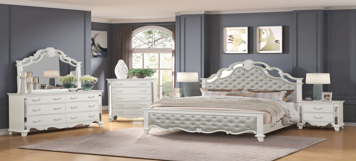 Sonia Pearl Bedroom Set by Cosmos Furniture at Eve Furniture