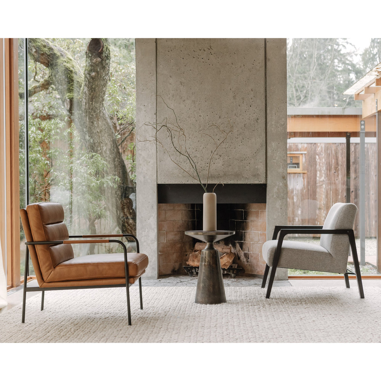 Sonja Charcoal Grey Accent Table by Moe's Home at Eve Furniture