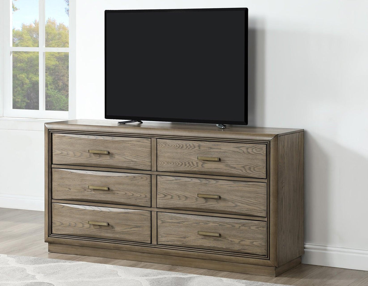 Sonoma 66″ Six-Drawer Dresser by Steve Silver at Eve Furniture