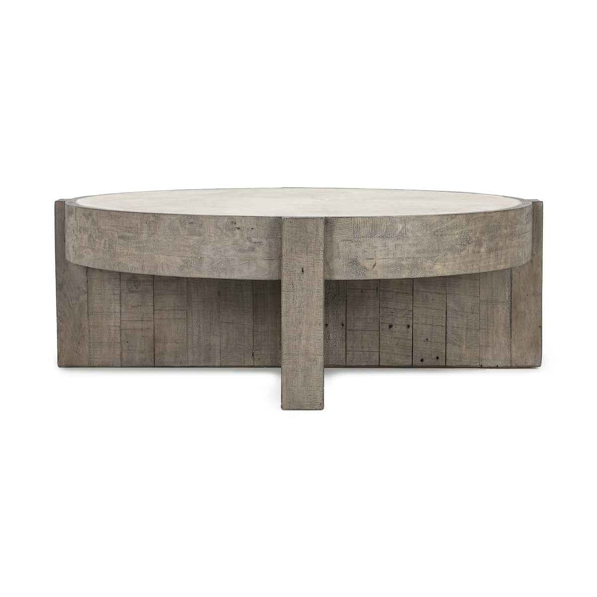 Sonoma Coffee Table - Antique White/Distressed Gray by Classic Home at Eve Furniture