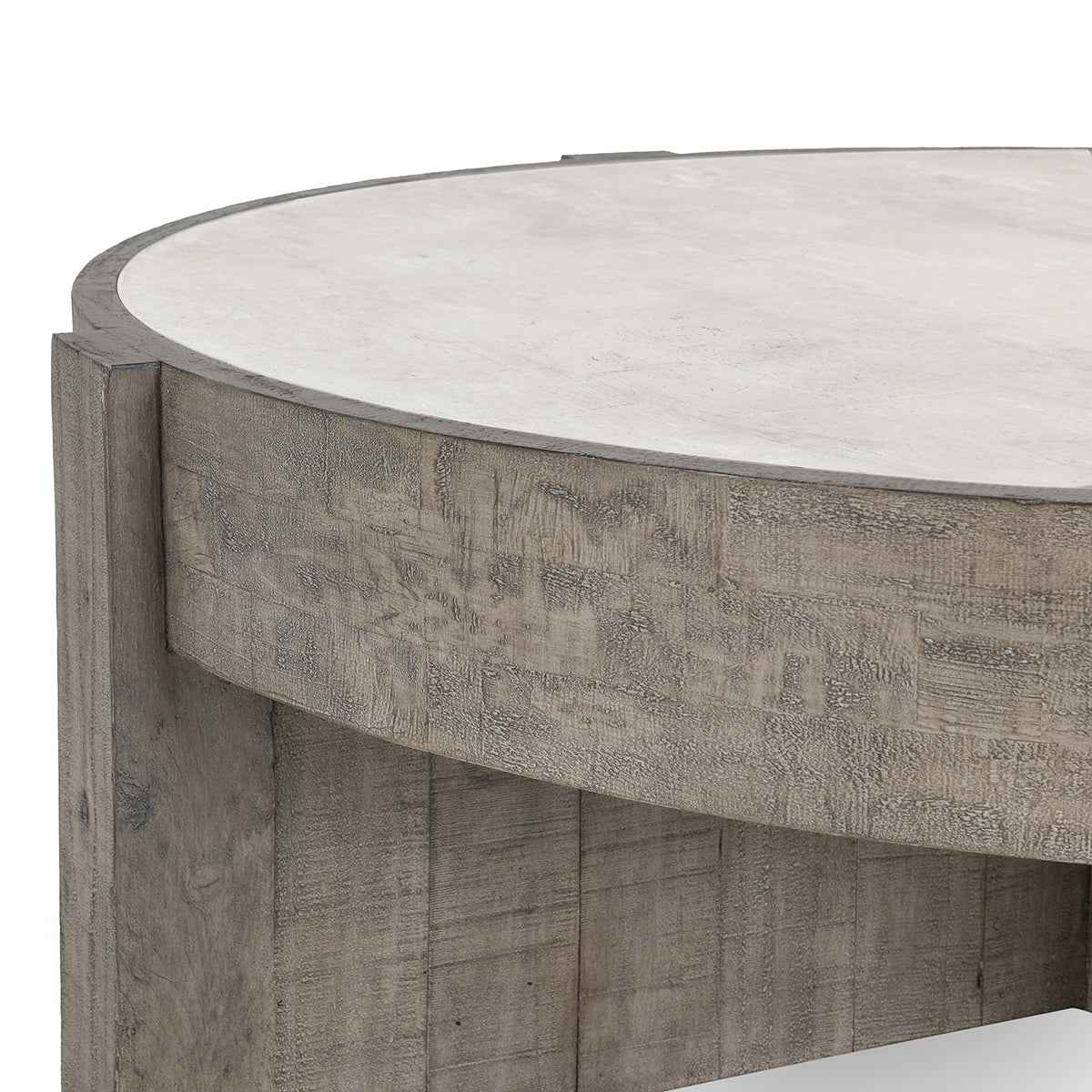 Sonoma Coffee Table - Antique White/Distressed Gray by Classic Home at Eve Furniture