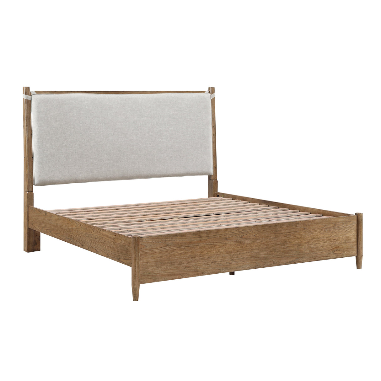 Sonoma Oak Queen Platform Bed by Homelegance at Eve Furniture