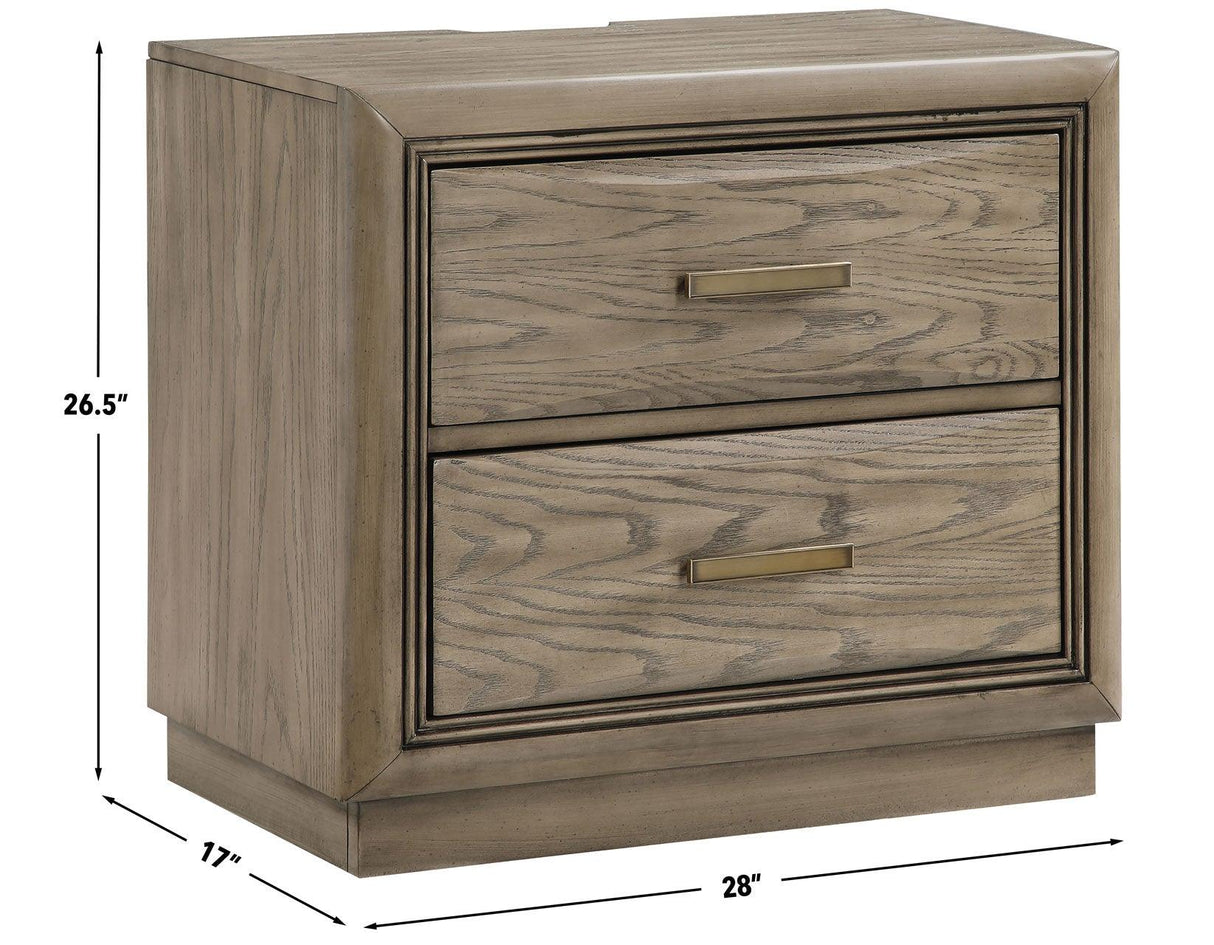 Sonoma 2-Drawer Nightstand by Steve Silver at Eve Furniture