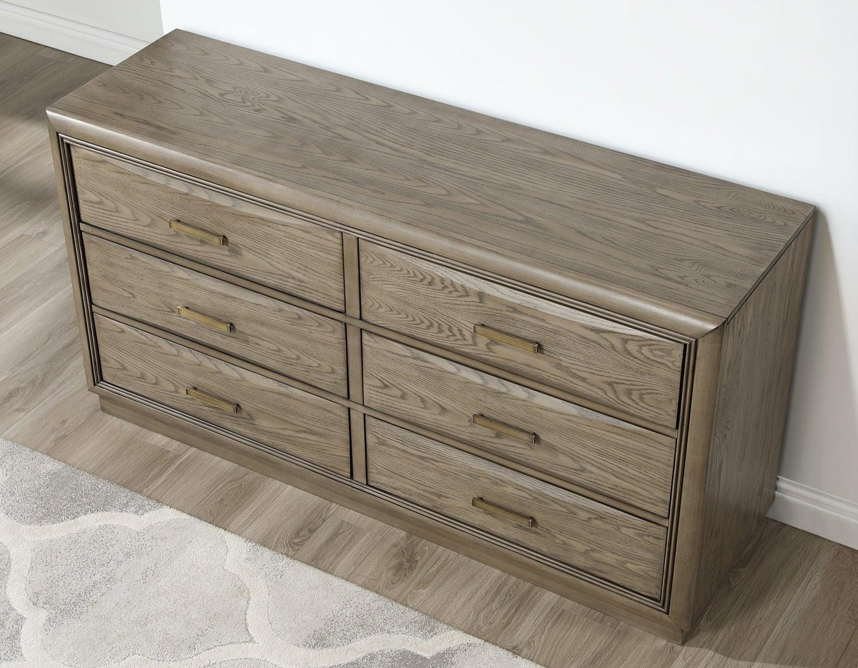 Sonoma 66″ Six-Drawer Dresser by Steve Silver at Eve Furniture