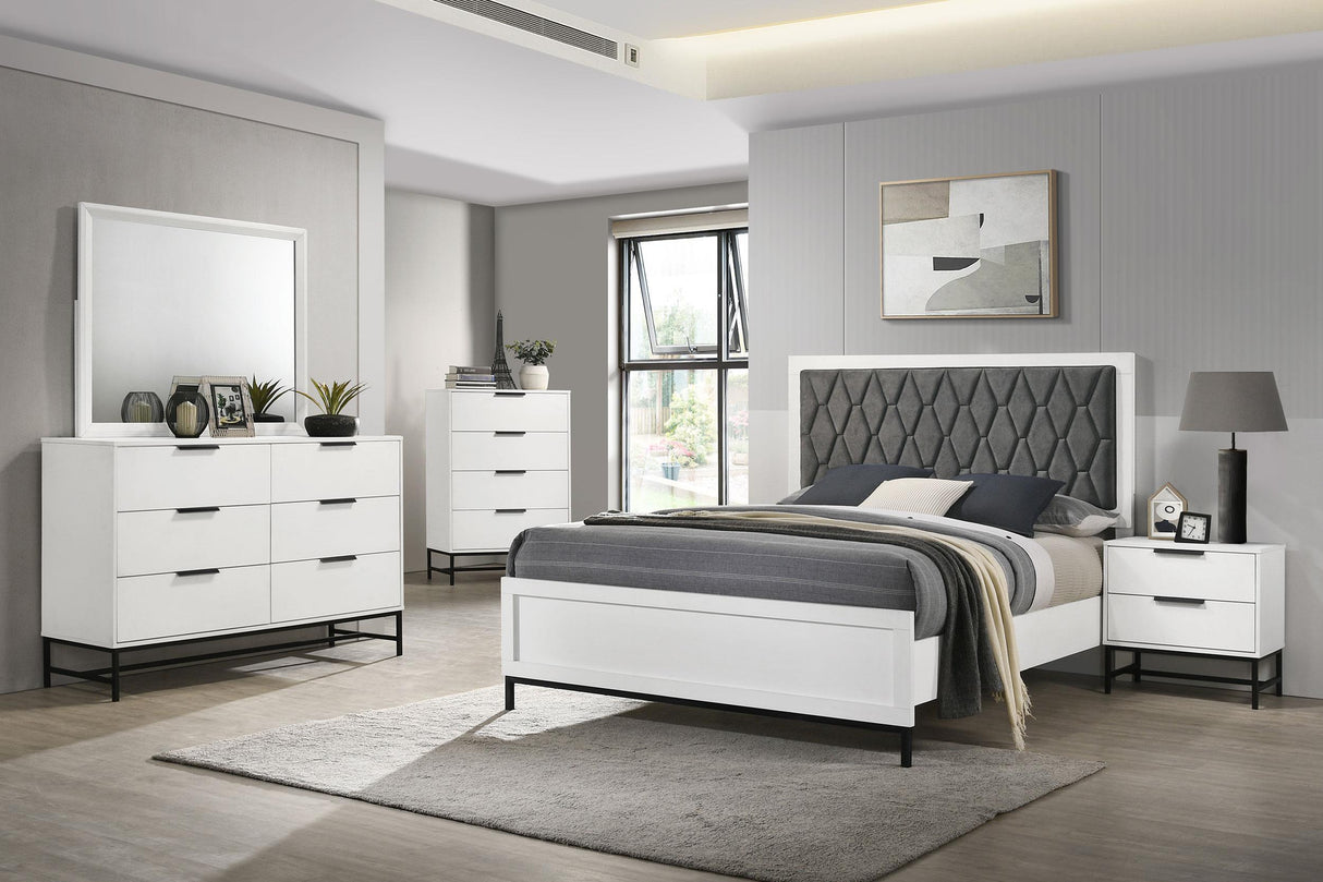 Sonora 6-drawer Bedroom Dresser White by Coaster at Eve Furniture
