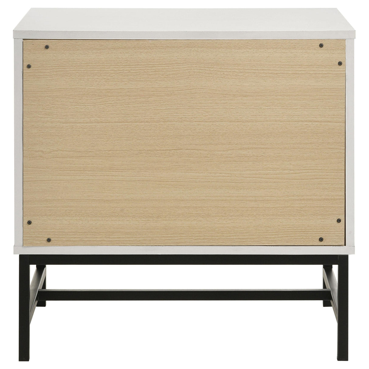 Sonora White 2-drawer Nightstand Bedside Table by Coaster at Eve Furniture
