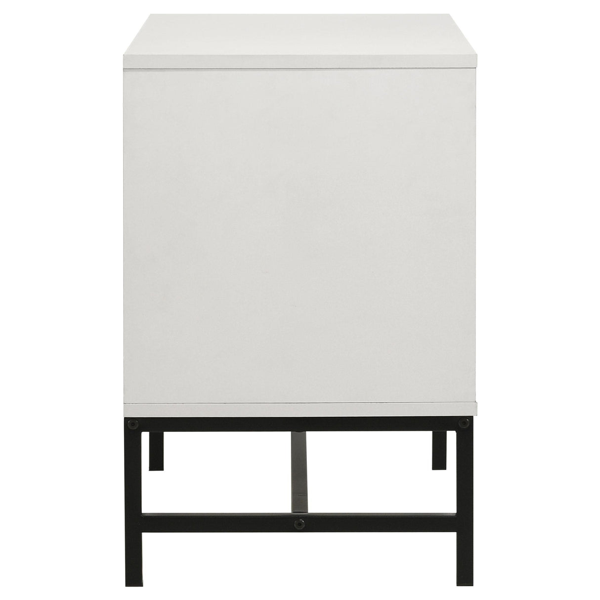 Sonora White 2-drawer Nightstand Bedside Table by Coaster at Eve Furniture