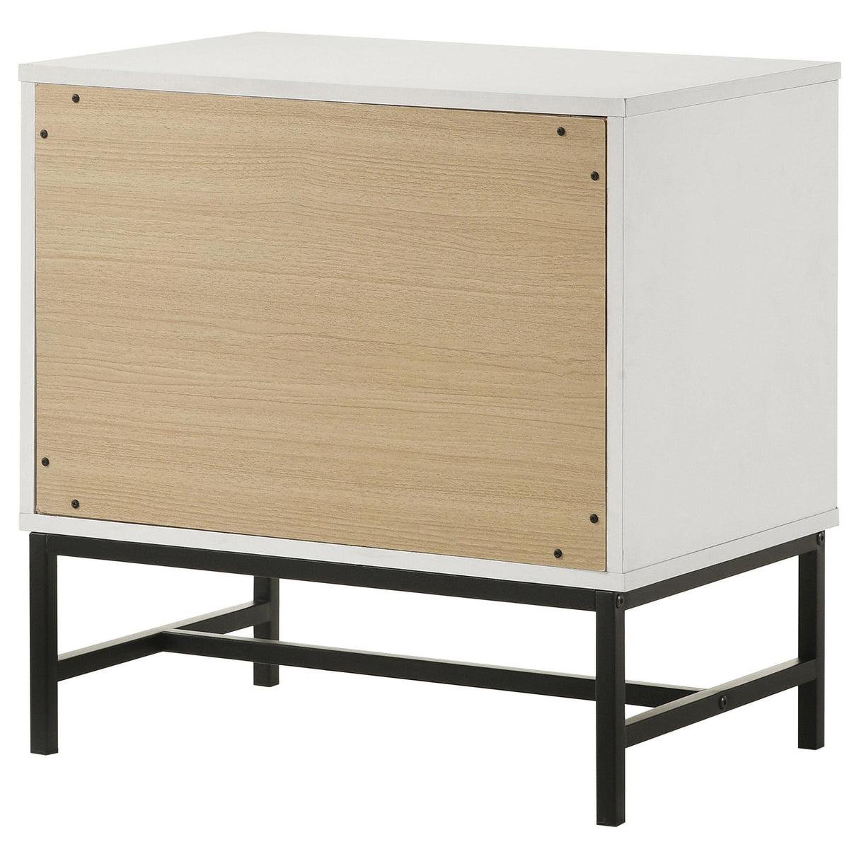 Sonora White 2-drawer Nightstand Bedside Table by Coaster at Eve Furniture