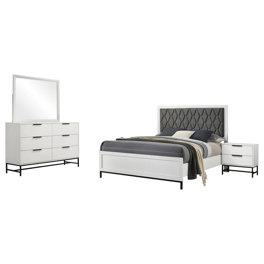 Sonora White 4-Piece Queen Bedroom Set by Coaster at Eve Furniture