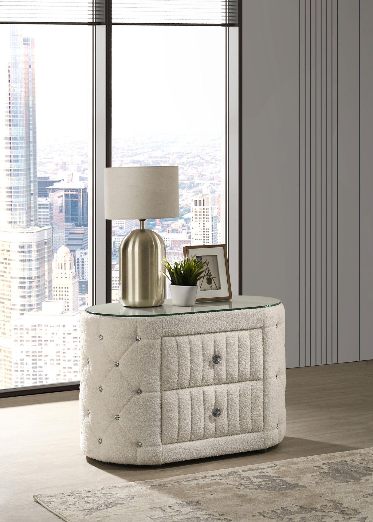 Sonya Ivory 2-Drawer Nightstand by Coaster at Eve Furniture
