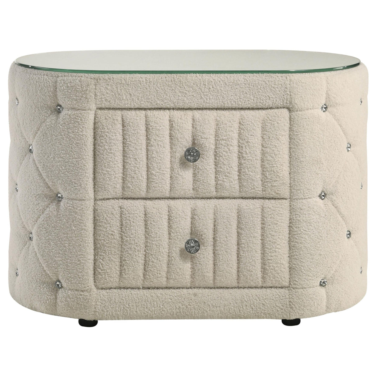 Sonya Ivory 2-Drawer Nightstand by Coaster at Eve Furniture