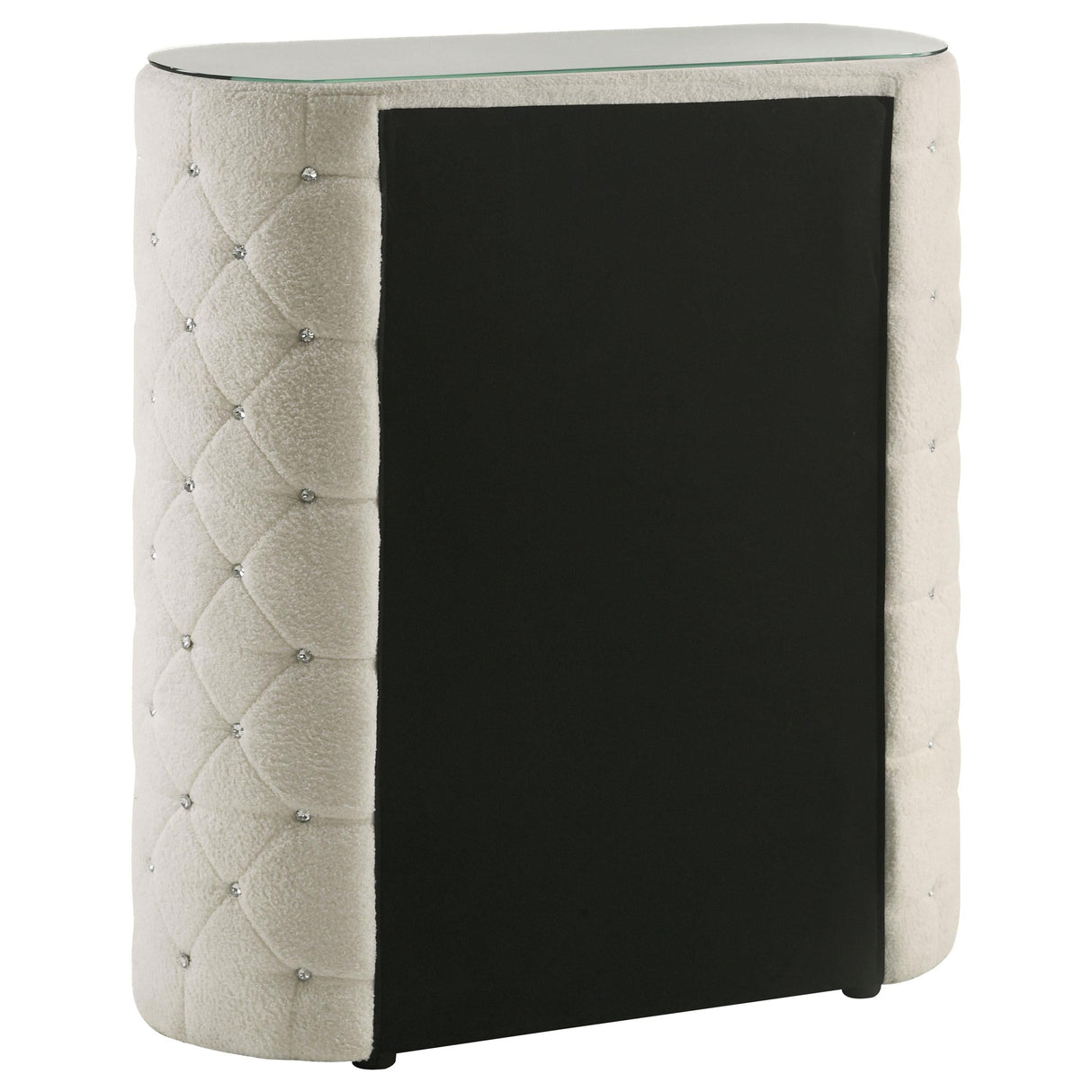 Sonya Ivory 5-Drawer Upholstered Bedroom Chest of Drawers by Coaster at Eve Furniture