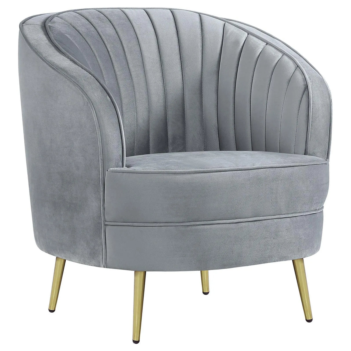 Sophia 3-piece Upholstered Channel Tufted Sofa Set Grey by Coaster at Eve Furniture