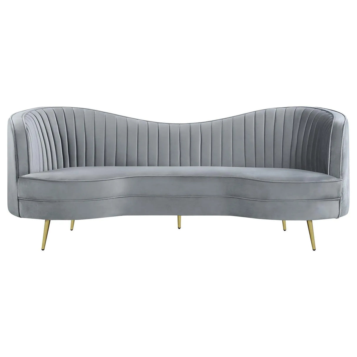 Sophia 3-piece Upholstered Channel Tufted Sofa Set Grey by Coaster at Eve Furniture