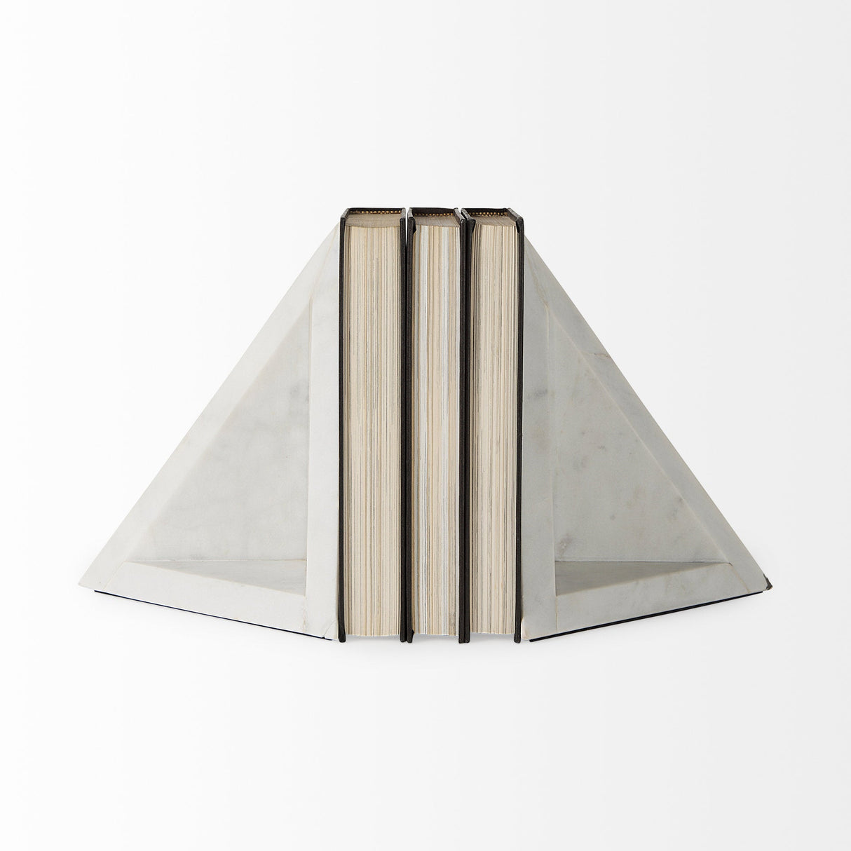 Sophia 8.0"L x 6.0"W x 7.0"H Marble Set Of Two Bookends by Mercana at Eve Furniture