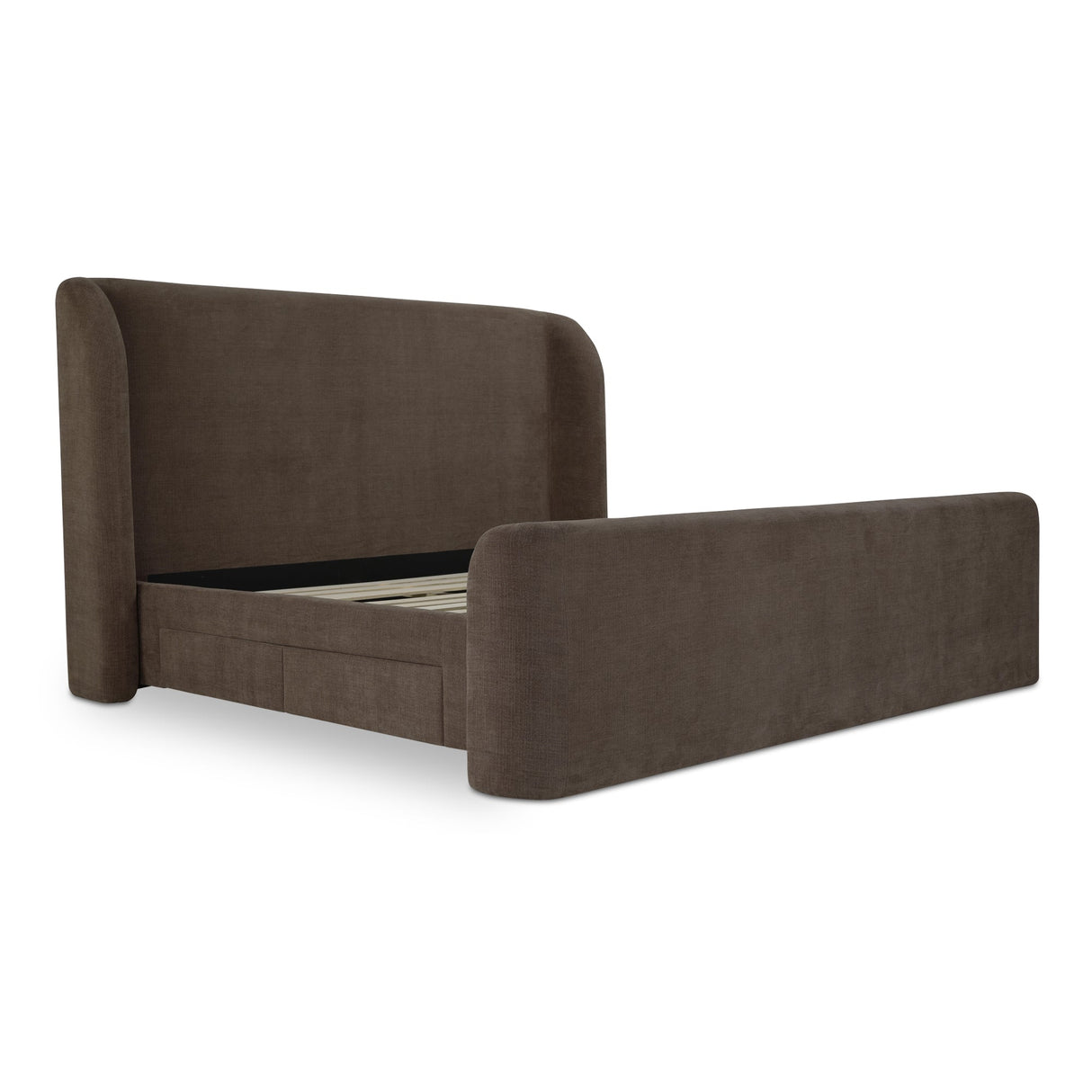 Sophia Brown King Storage Bed by Moe's Home at Eve Furniture