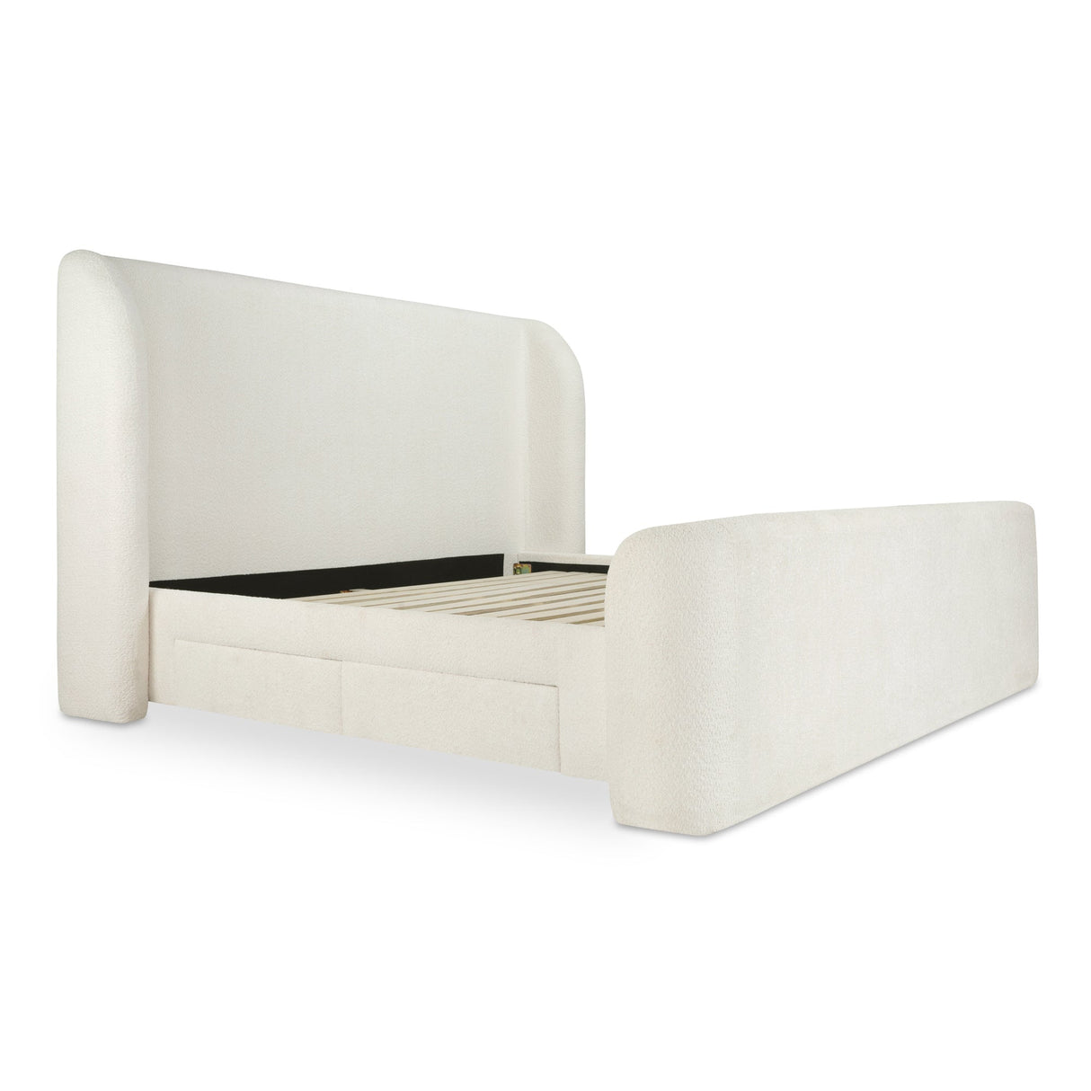 Sophia Cream King Storage Bed by MOES at Eve Furniture