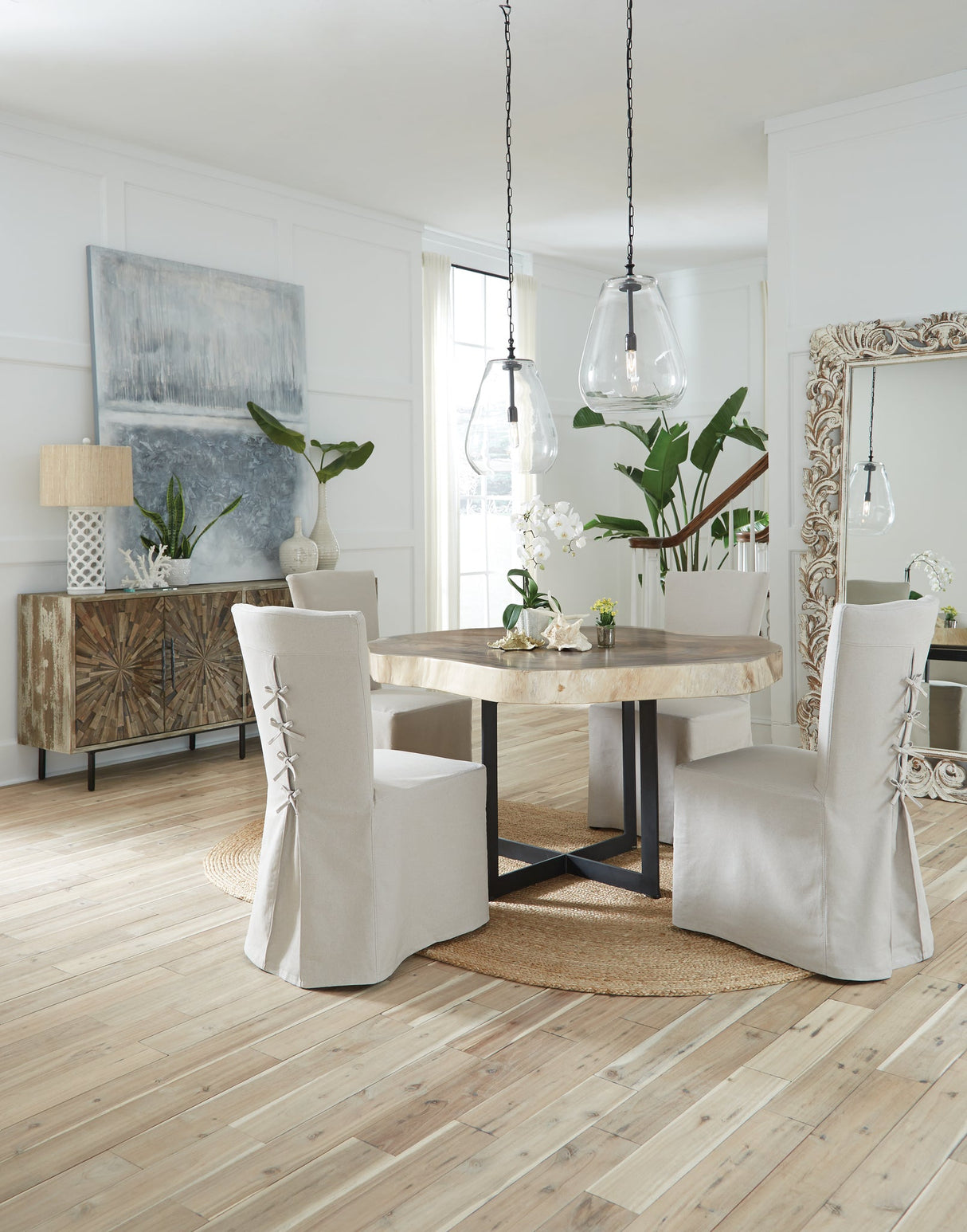 Sophia Floor Mirror - White by Classic Home at Eve Furniture