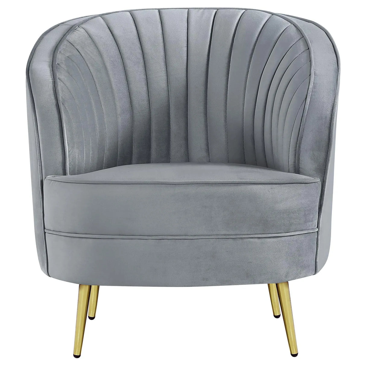 Sophia Gray Channel Tufted Living Room Set by Coaster at Eve Furniture