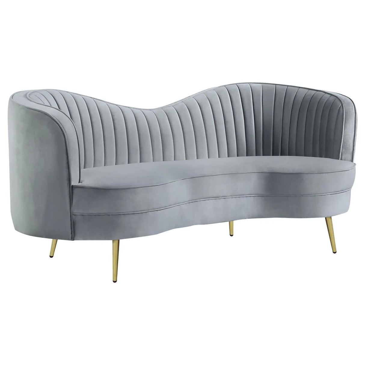 Sophia Gray Channel Tufted Living Room Set by Coaster at Eve Furniture