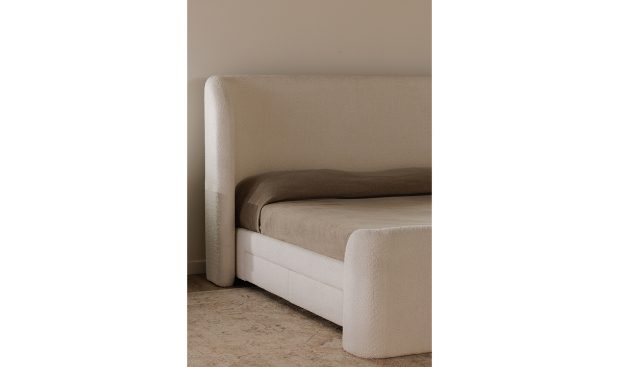 sophia king bed - white by Moe's Home at Eve Furniture