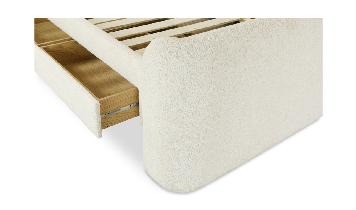 sophia king bed - white by Moe's Home at Eve Furniture