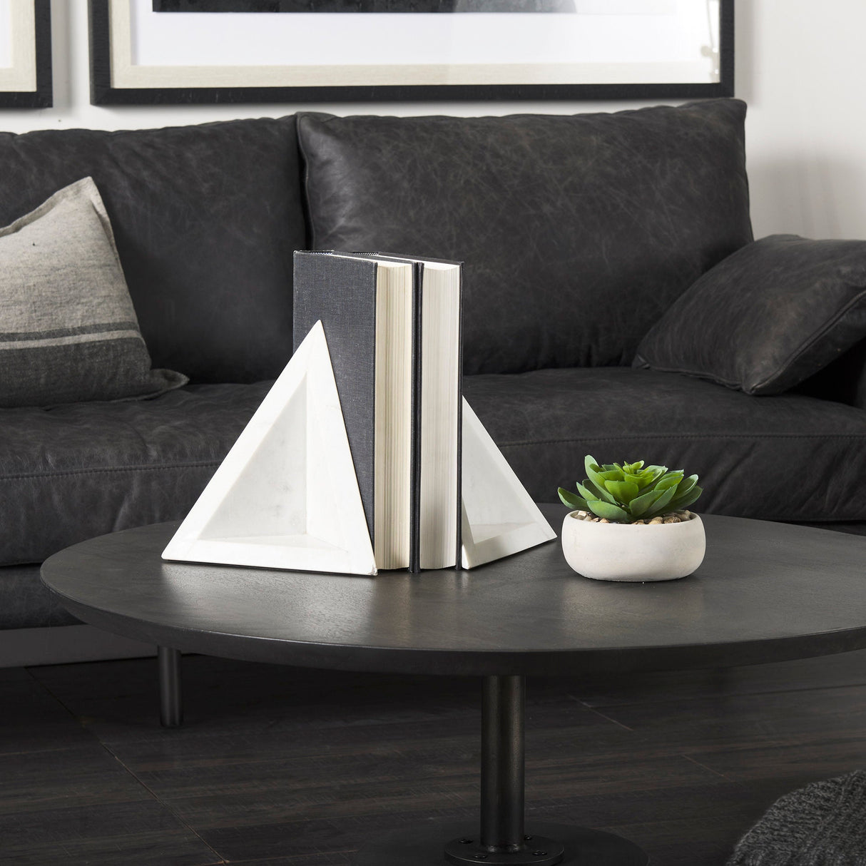 Sophia Marble Set Of Two Bookends by Mercana at Eve Furniture