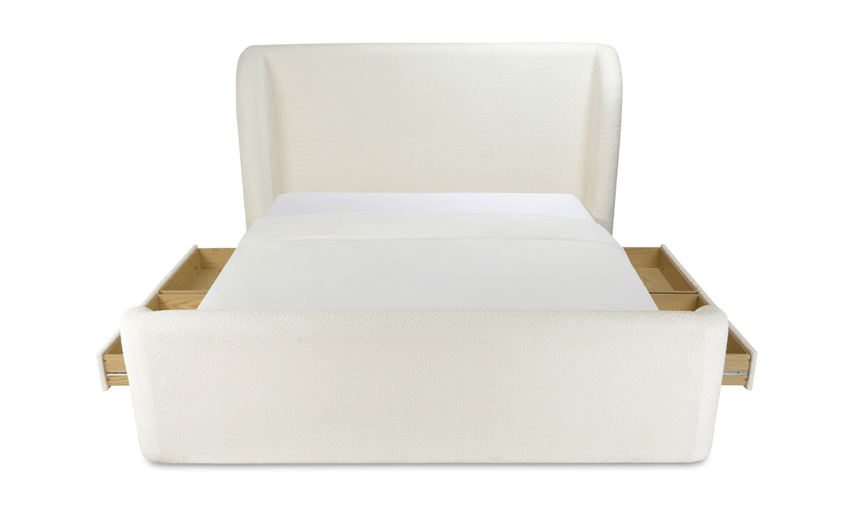 sophia queen bed - white by Moe's Home at Eve Furniture