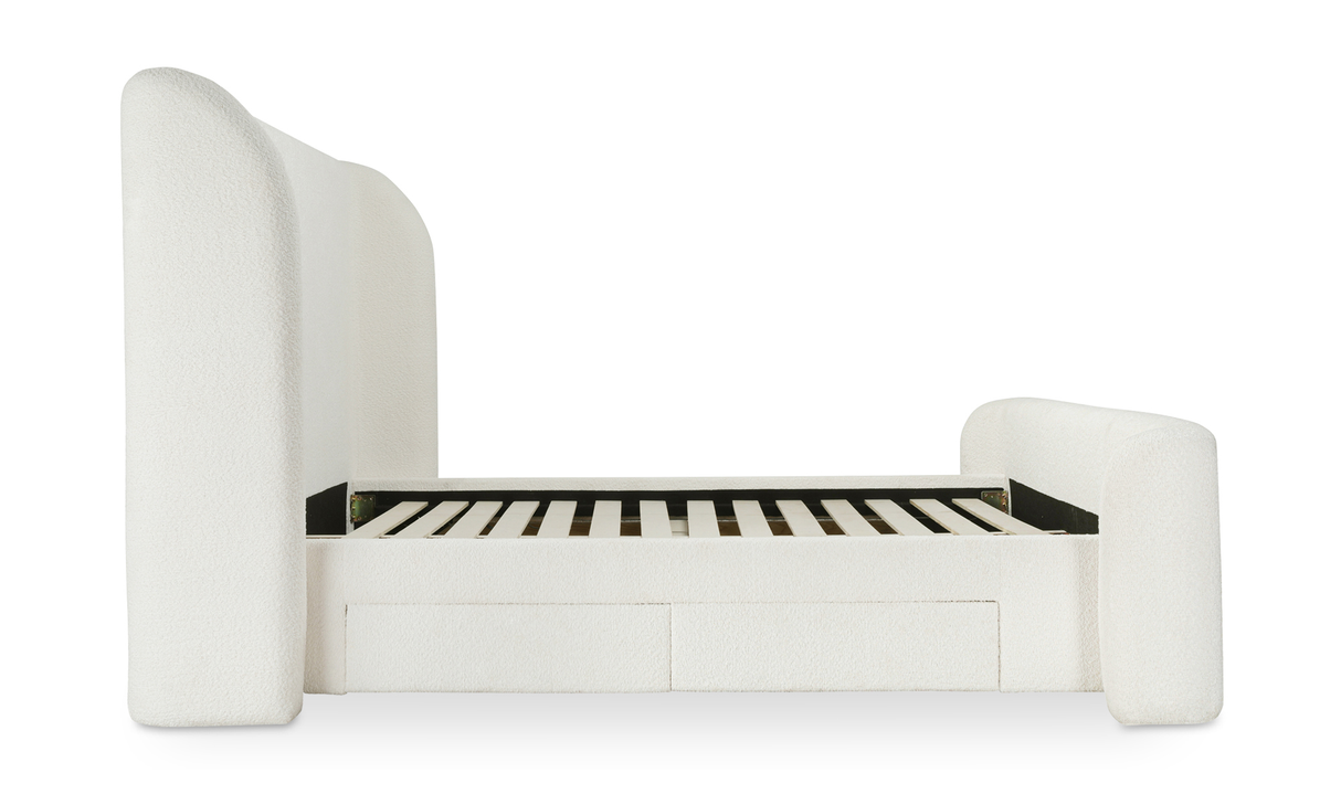 sophia queen bed - white by Moe's Home at Eve Furniture