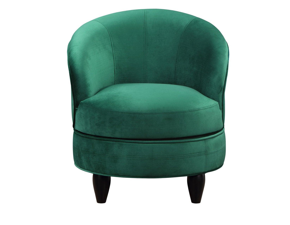 Sophia Green Velvet Swivel Accent Chair by Steve Silver at Eve Furniture